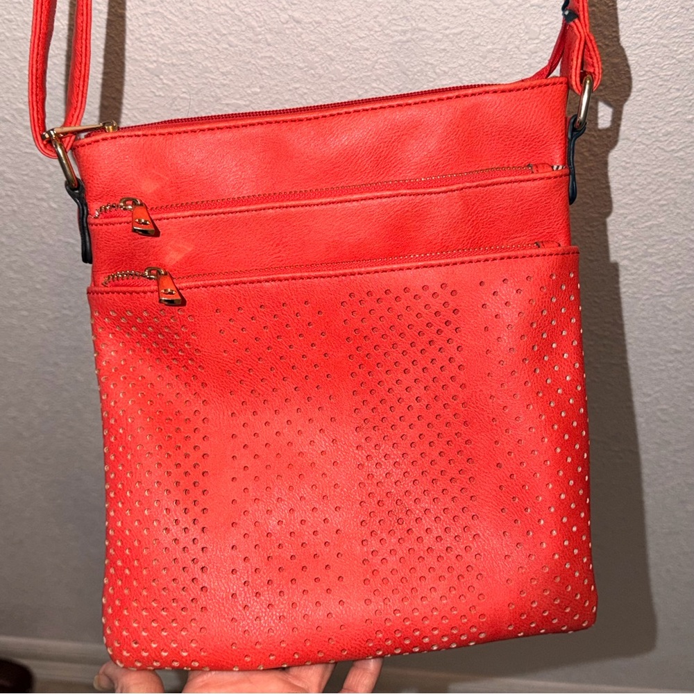 Vibrant Red Crossbody Bag